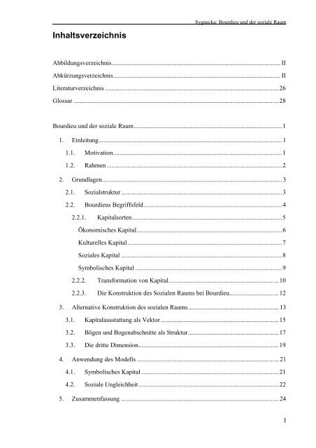 Bourdieu und der soziale Raum â eine Ã¶konomische Perspektive