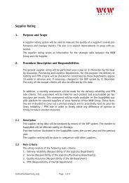 Supplier Rating 1. Purpose and Scope 2. Procedure ... - wkw.de