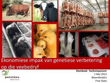 Ekonomiese impak van genetiese verbetering op die ... - Stamboek