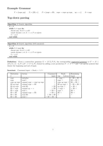 {expr, op} = {ID, +} - Student.cs.uwaterloo.ca