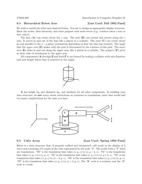 Past Midterm and Exam Questions (PDF) - Student.cs.uwaterloo.ca ...