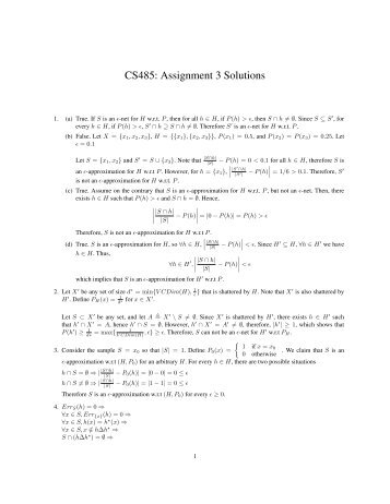 CS485: Assignment 3 Solutions - Student.cs.uwaterloo.ca