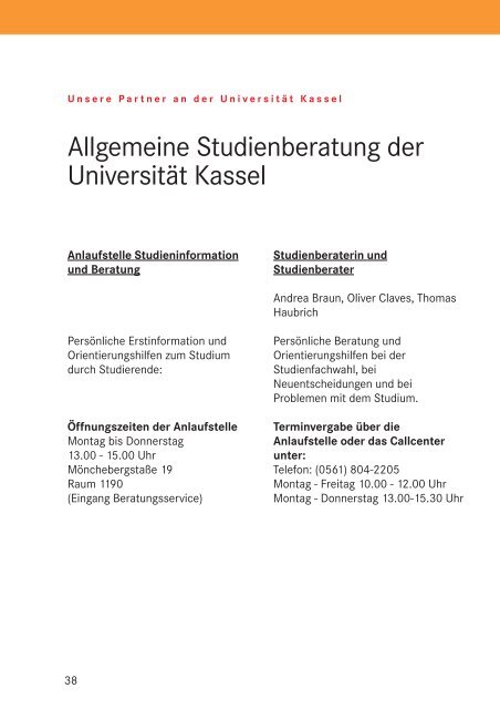 Wintersemester 2011/2012 - Studentenwerk Kassel