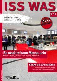 So modern kann Mensa sein - Studentenwerk Frankfurt am Main