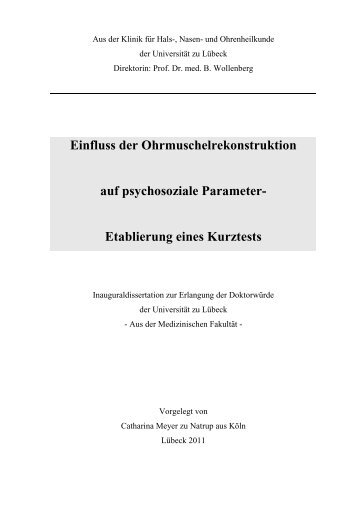 Dissertation Endversion - Universität zu Lübeck