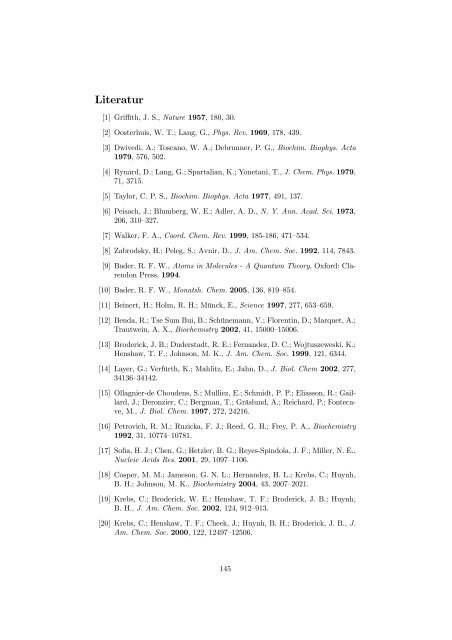 Charakterisierung von Cytochrom-Modellkomplexen und dem ...