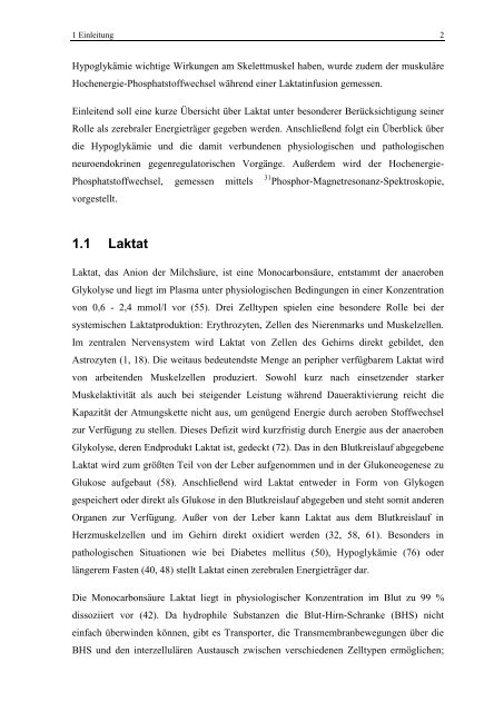 Phosphor-Magnetresonanz-Spektroskopie - Universität zu Lübeck