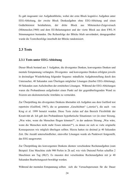 Der Einfluss von Testosteron auf kognitive Leistungen und die EEG ...