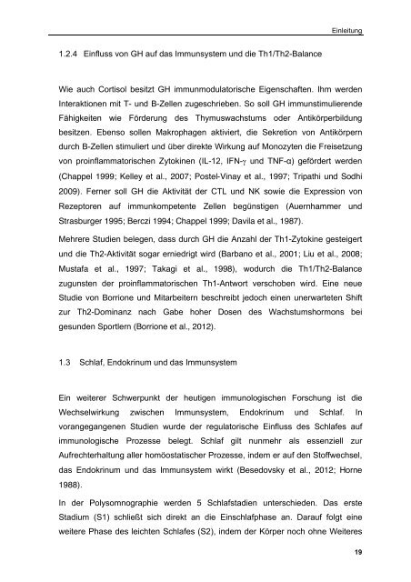 Die regulatorische Rolle von Cortisol und Wachstumshormon auf ...