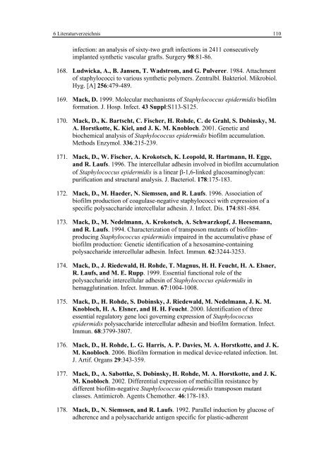 Regulationsmechanismen von Oxacillinresistenz und Biofilmbildung ...