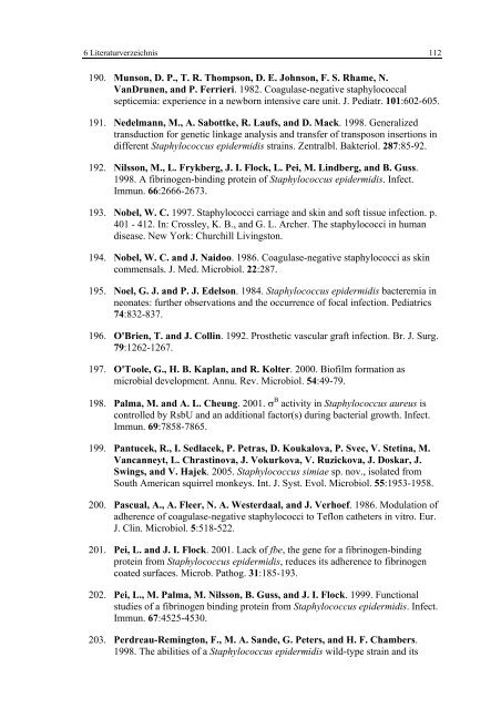 Regulationsmechanismen von Oxacillinresistenz und Biofilmbildung ...