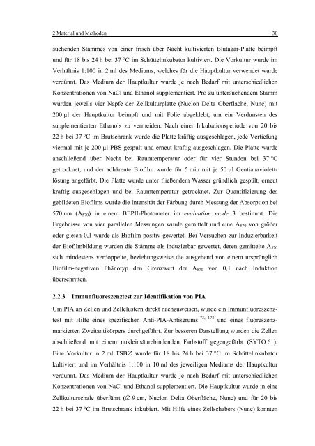 Regulationsmechanismen von Oxacillinresistenz und Biofilmbildung ...