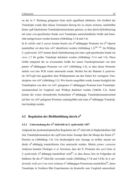 Regulationsmechanismen von Oxacillinresistenz und Biofilmbildung ...