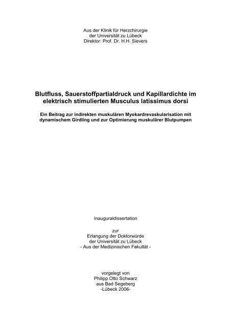 Blutfluss, Sauerstoffpartialdruck und Kapillardichte im elektrisch ...