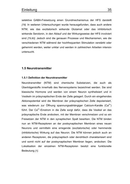 „Einfluss der elektrischen Hochfrequenzstimulation des Nucleus ...