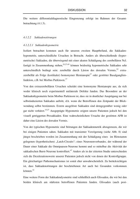 Augenbewegungsstörungen bei Spinozerebellärer Ataxie Typ 17 ...