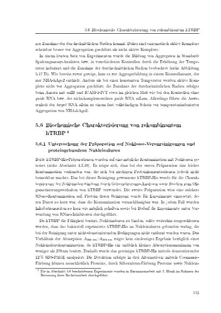 Biochemische Charakterisierung der siRNA-vermittelten Erkennung ...