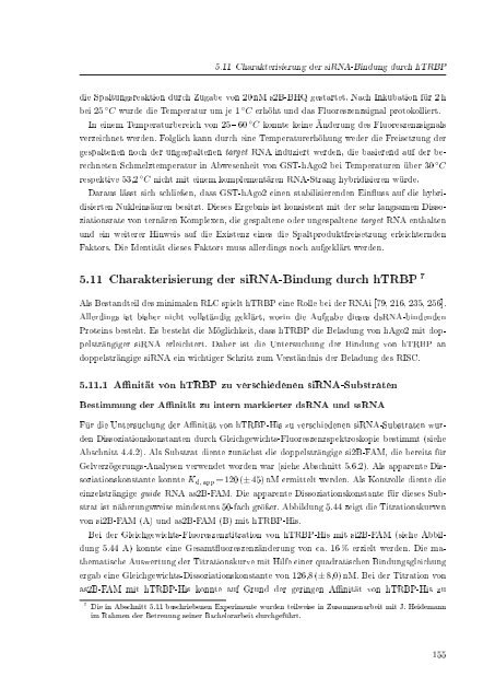 Biochemische Charakterisierung der siRNA-vermittelten Erkennung ...