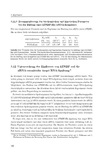 Biochemische Charakterisierung der siRNA-vermittelten Erkennung ...