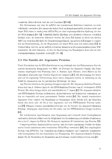 Biochemische Charakterisierung der siRNA-vermittelten Erkennung ...