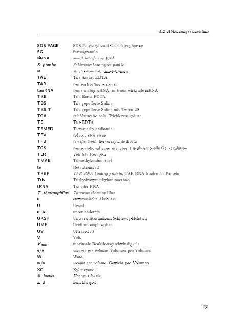 Biochemische Charakterisierung der siRNA-vermittelten Erkennung ...