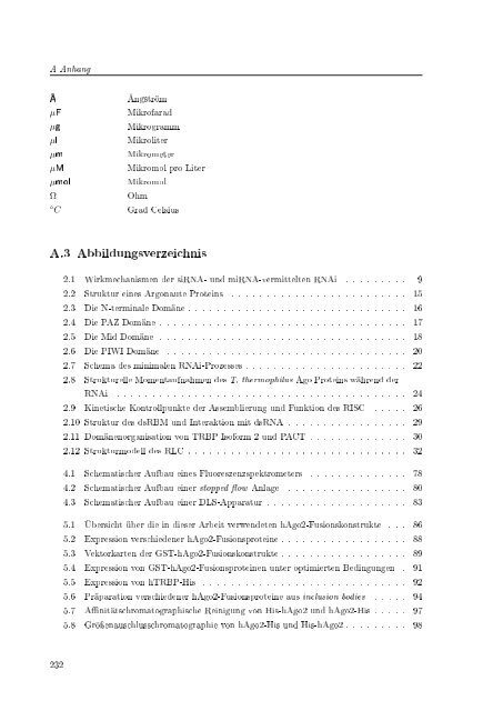 Biochemische Charakterisierung der siRNA-vermittelten Erkennung ...