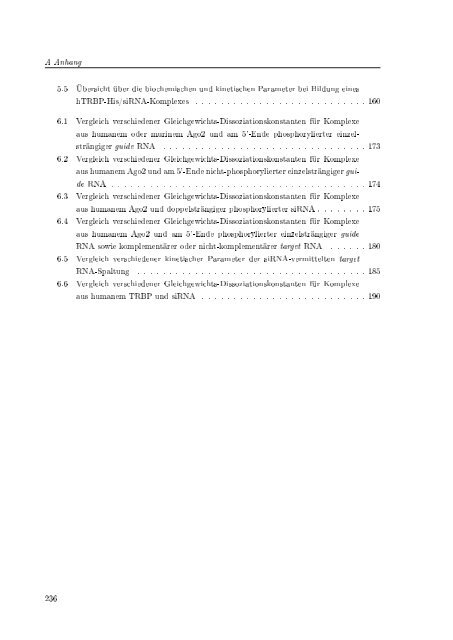 Biochemische Charakterisierung der siRNA-vermittelten Erkennung ...