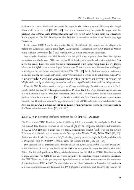 Biochemische Charakterisierung der siRNA-vermittelten Erkennung ...