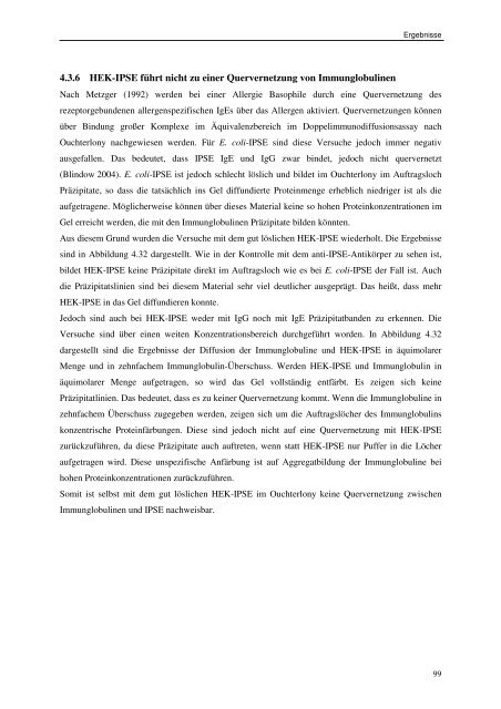 Rekombinante Expression des IL-4-induzierenden Schistosomen-Ei ...