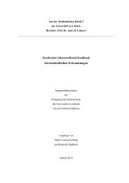 1 EINLEITUNG UND HYPOTHESEN - Universität zu Lübeck