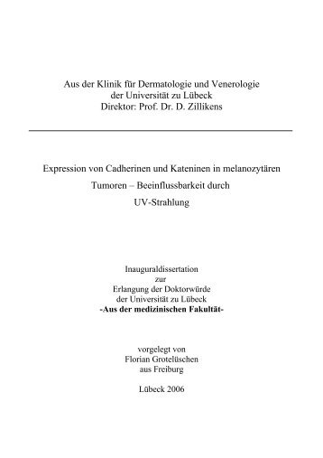 Dissertation F.Grotelüschen - Universität zu Lübeck