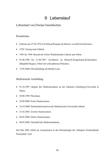 Dissertation F.Grotelüschen - Universität zu Lübeck