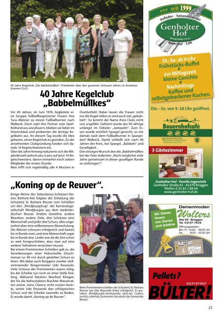 Stadtjournal Brüggen August 2014