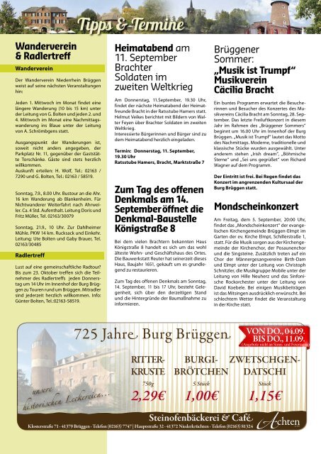Stadtjournal Brüggen August 2014