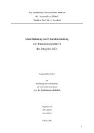 Identifizierung und Charakterisierung von Interaktionspartnern des ...