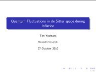 Quantum Fluctuations in de Sitter space during Inflation