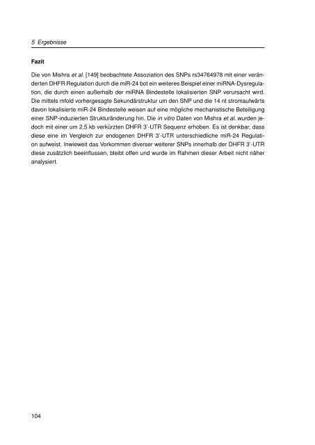 Mechanistische Analysen zu Krankheits-korrelierten SNPs in ...