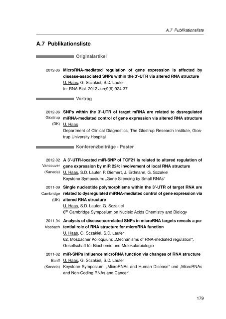 Mechanistische Analysen zu Krankheits-korrelierten SNPs in ...