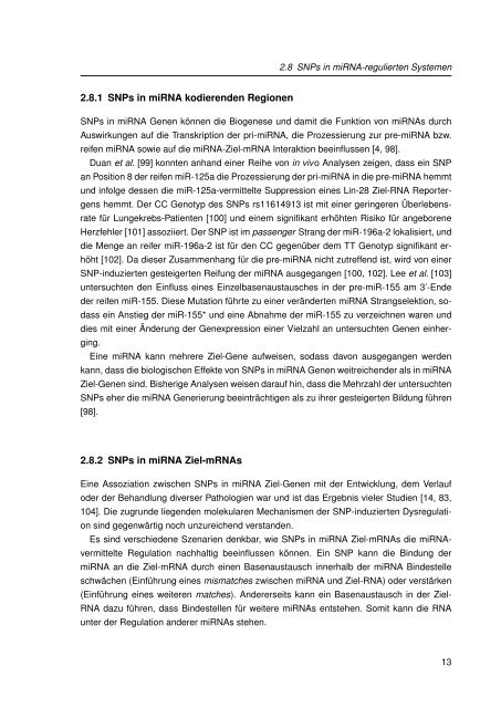 Mechanistische Analysen zu Krankheits-korrelierten SNPs in ...