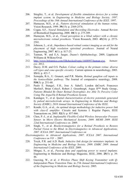 Retinal Prosthesis Dissertation - Student Home Pages