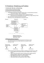 14. Emotionen: Entstehung und Funktion