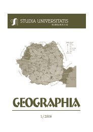 studia universitatis babeÅ â bolyai geographia 1