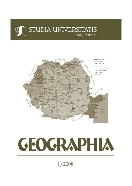 studia universitatis babeÅŸ â€“ bolyai geographia 1