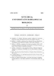 studia universitatis babeÅ-bolyai biologia 2