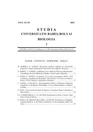 studia universitatis babeÅ-bolyai biologia 2