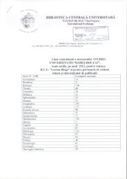 BCU achizitii - Studia