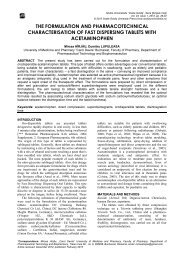 the formulation and pharmacotechnical characterisation of fast ...