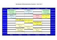 Stundenplan 1. Semester SS 13