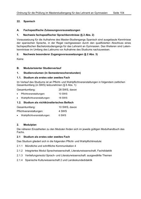 PrÃ¼fungsordnung Master of Education - StudienbÃ¼ros des ...