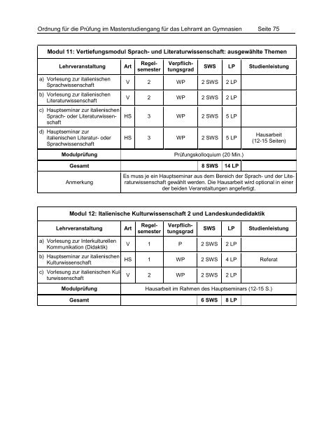 PrÃ¼fungsordnung Master of Education - StudienbÃ¼ros des ...